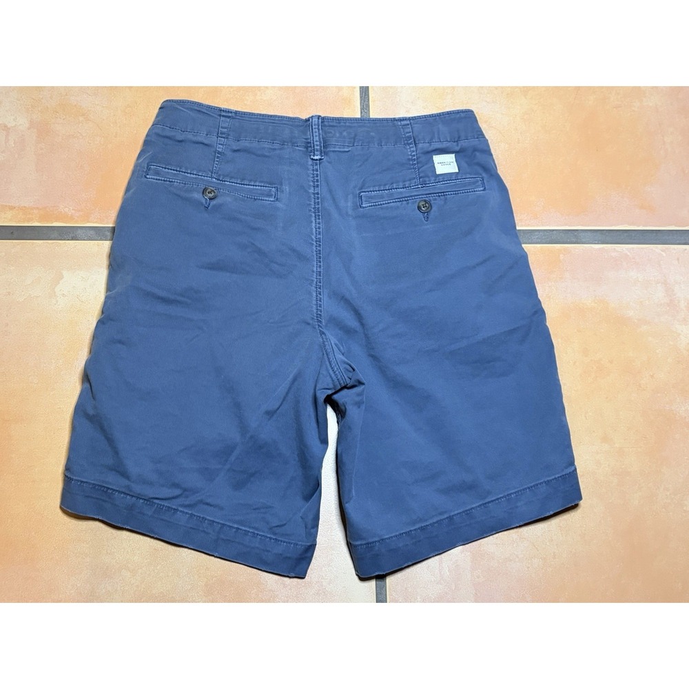 American Eagle Flex Classic Chino Shorts Blue Mens 34 9" Inseam - Picture 9 of 11